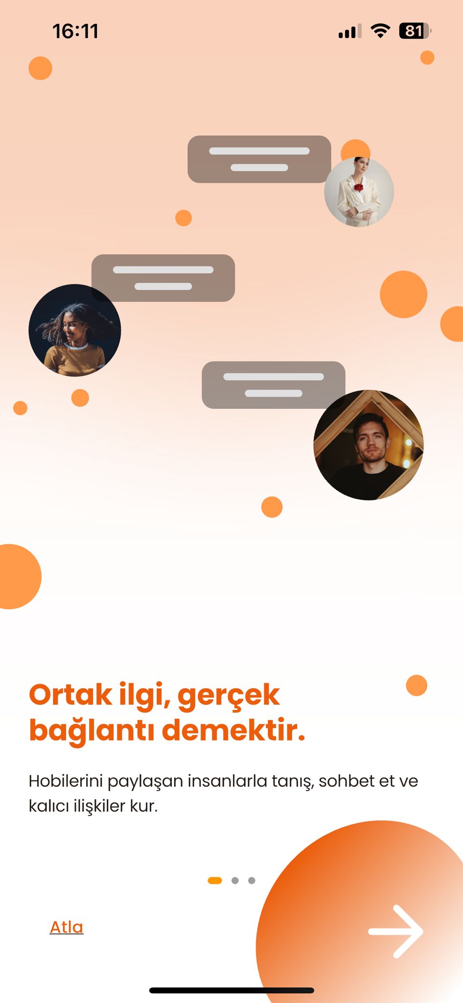 Clubby App - Giriş Ekranı