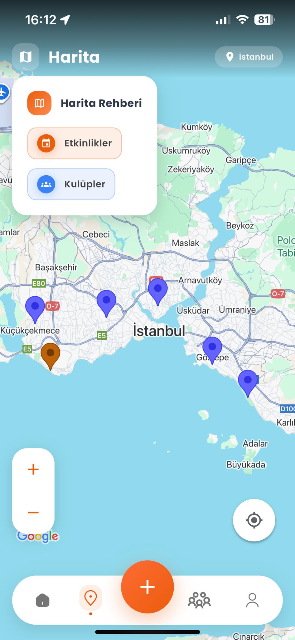 Clubby App - Özellik 1